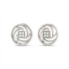 18K Gold & Diamond Stud Earring For Women PER-265