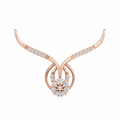 18K Gold & Diamond Dailywear Mangalsutra For Women KRB90033