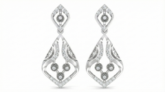 14K Gold & Diamond Women Earring KRB44121E-A