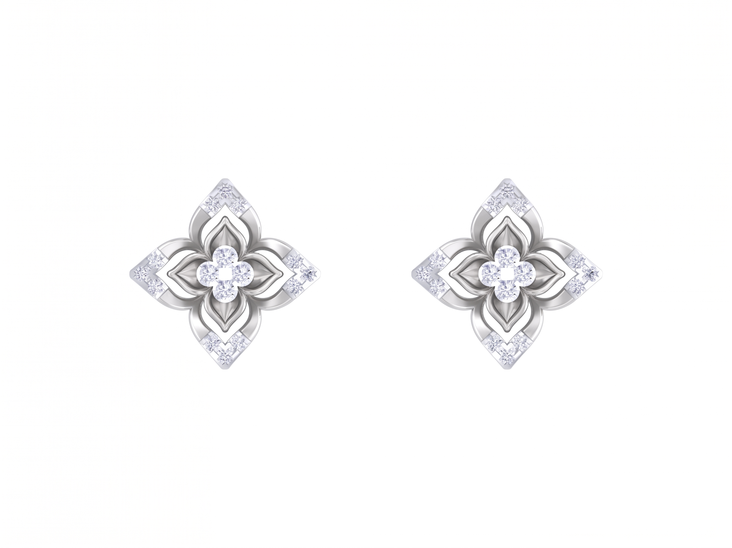 White Gold Diamond Earring | under 40k 
