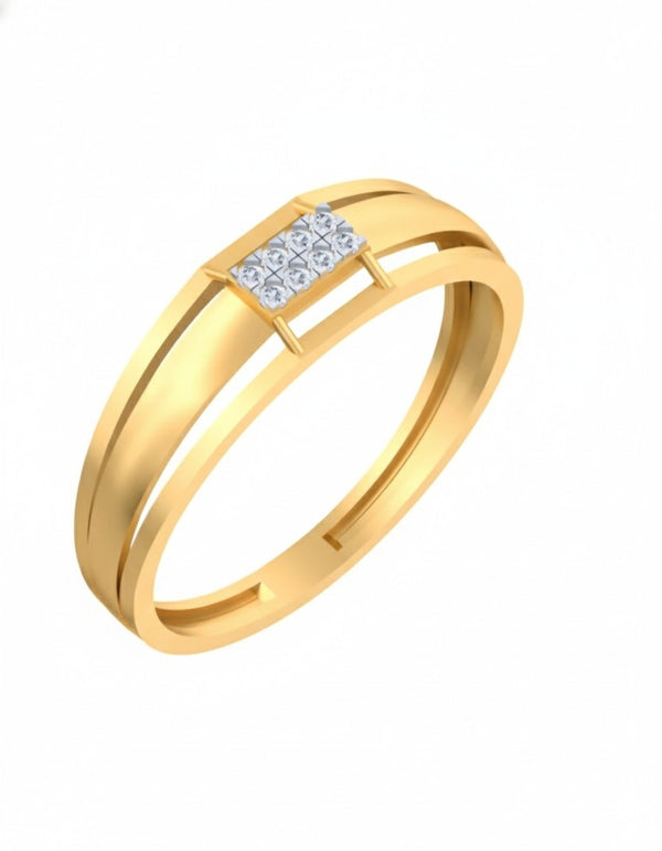 Gold & Diamond Ring For Men KRC20065