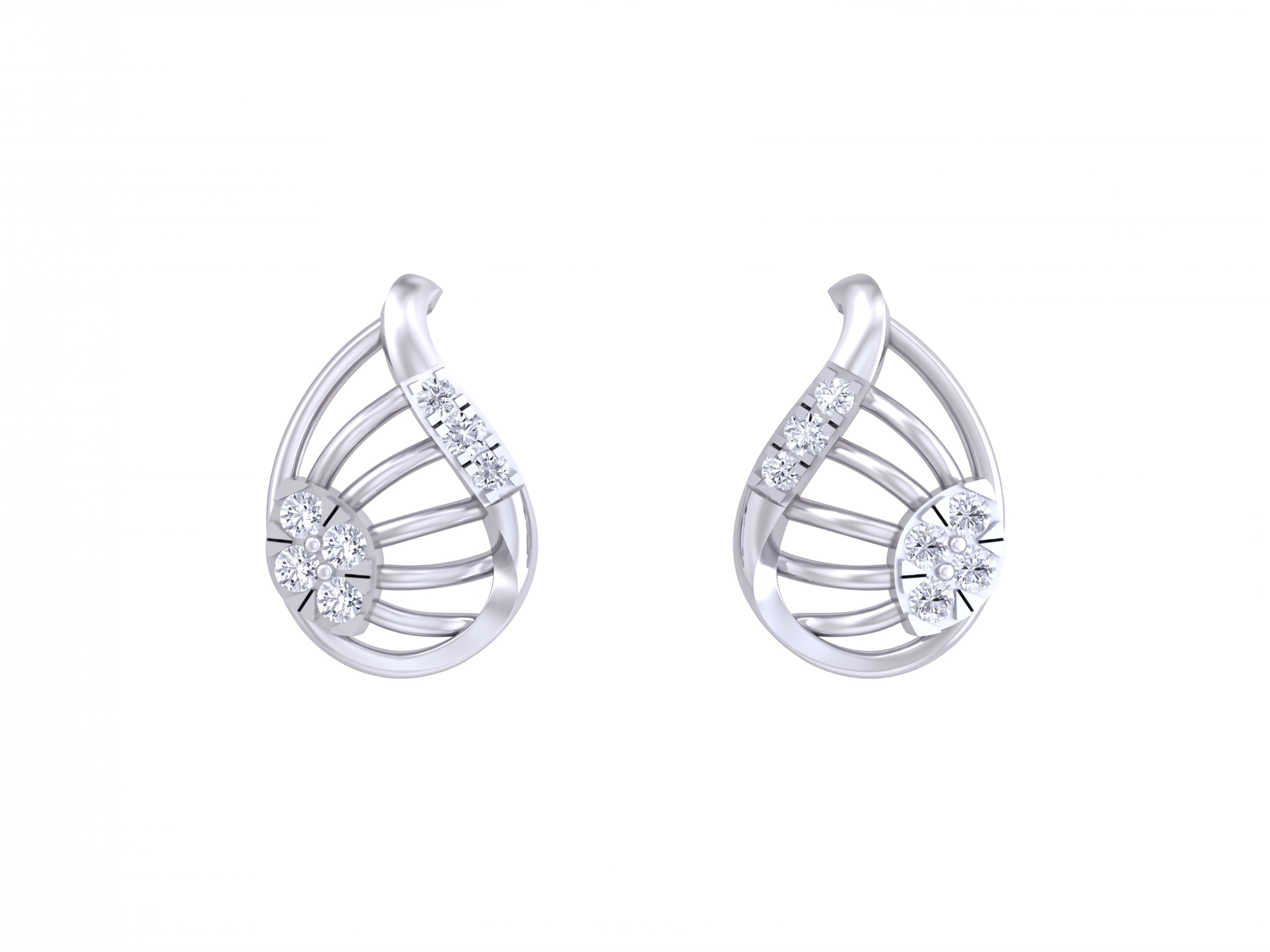 White Gold Diamond Earring | under 40k 
