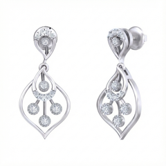 14K Gold & Diamond Women Dangler Earring KRB44116E