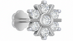 18K Gold & Diamond Stud Nose Pin KRA50071