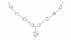 14K Gold & Diamond Lightweight Necklace Set KRI44015N