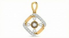 18K Gold & Diamond Floral PENDANT SET KRA40010P