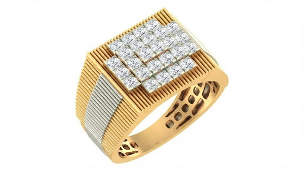 Gold & Diamond Ring For Men KRC20167