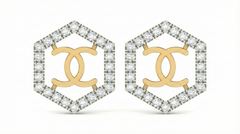 18K Gold & Diamond Women Stud Earring KRA40033E