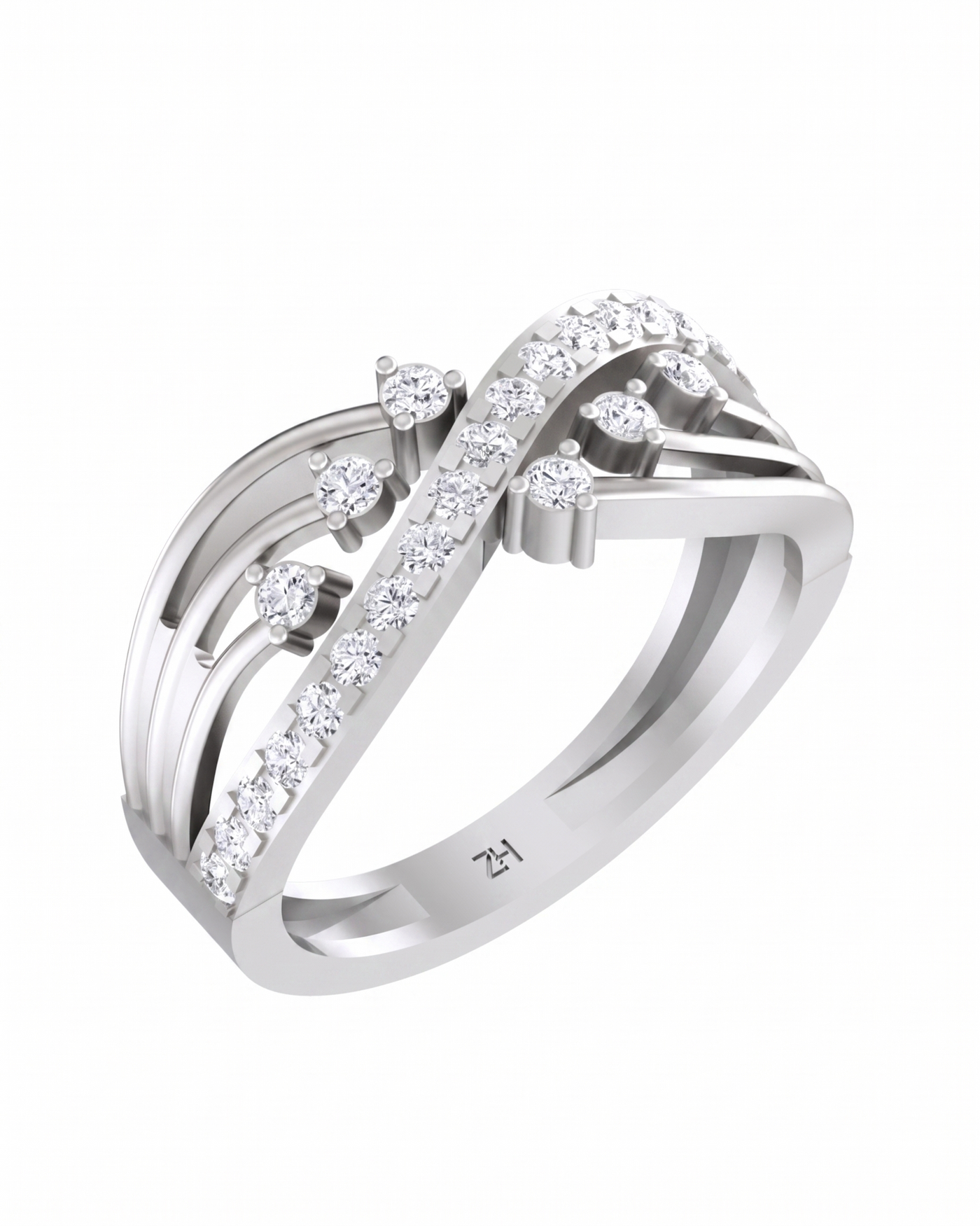 Gold & Diamond Engagement Ring For Women KRC10214