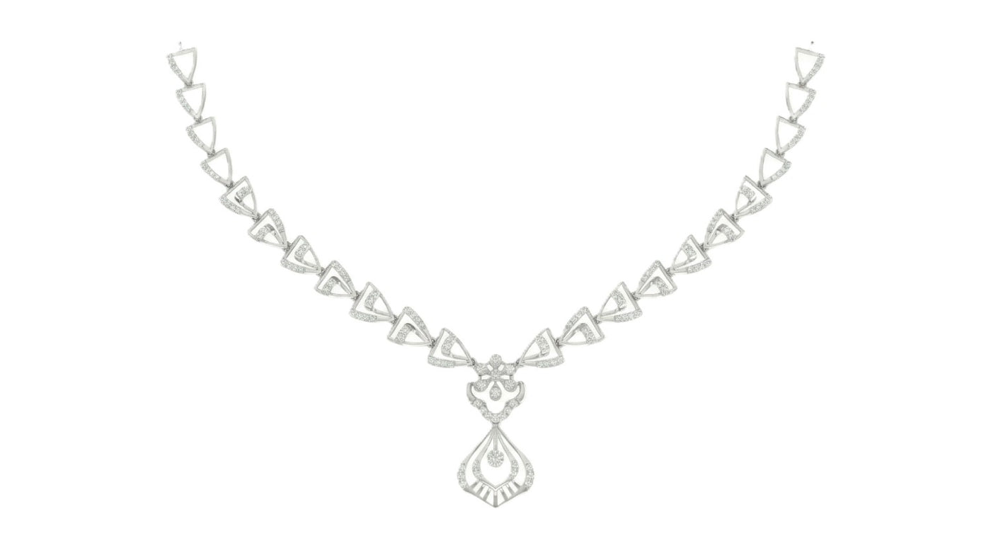 Gold & Diamond Dailywear Necklace Set KRC60105