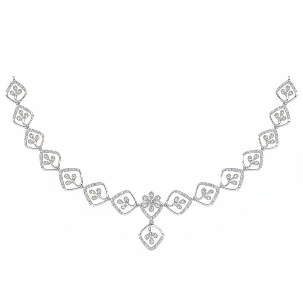 14K Gold & Diamond Dailywear Necklace Set KRH44126N