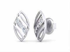 18K Gold & Diamond Women Stud Earring KSK033