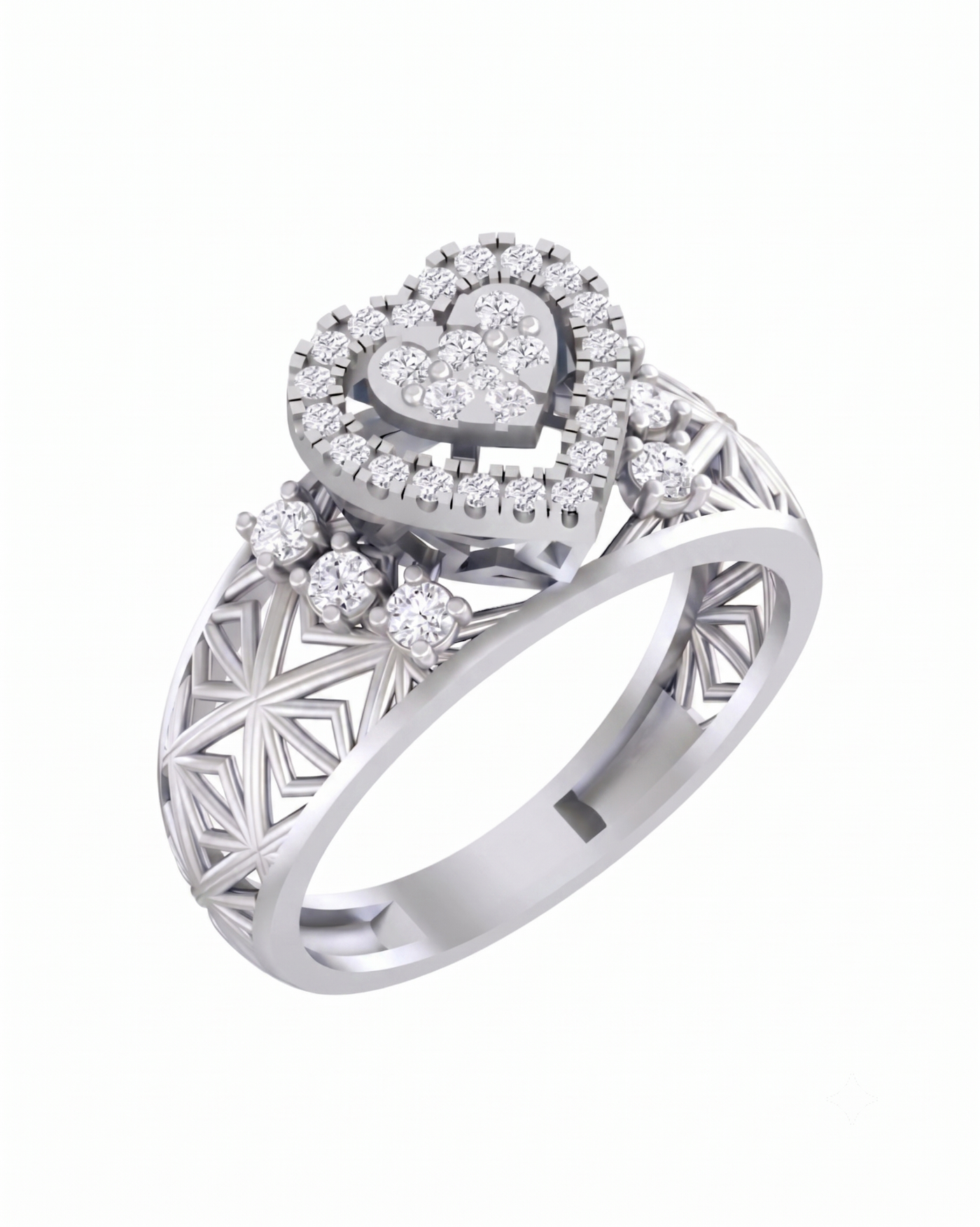 Gold & Diamond Cocktail Ring For Women KRC10590