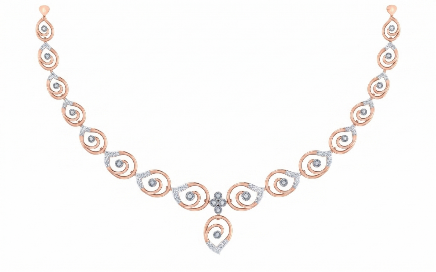 Gold & Diamond Women Lightweight Necklace Set KRC60125