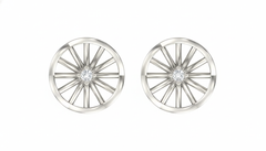 18K Gold & Diamond Women Dailywear Earring KER-37