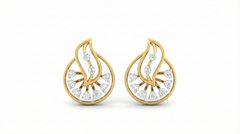 14K Gold & Diamond Women Stud Earring KRI44030EG