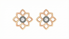 18K Gold & Diamond Women Stud Earring KER-110