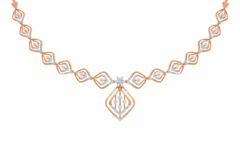 14K Gold & Diamond Dailywear Necklace Set KRB44115N