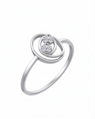 18K Gold & Diamond Dailywear Ring For Women KSK160