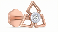 18K Gold & Diamond Stud Nose Pin KRA50141