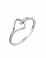 18K Gold & Diamond Dailywear Ring For Women KSK156