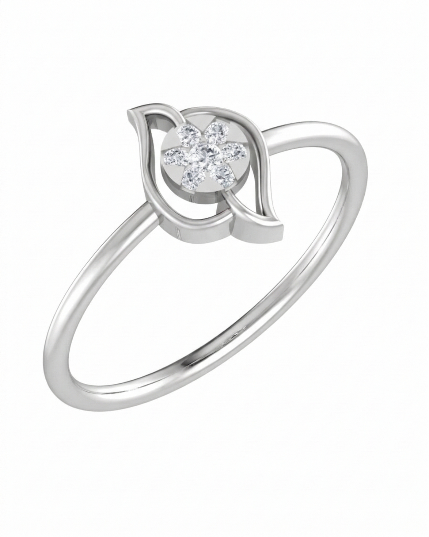 Gold & Diamond Dailywear Ring For Women KRC10245