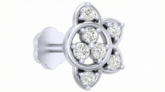 18K Gold & Diamond Stud Nose Pin KRA50092