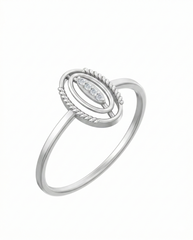 Gold & Diamond Band Ring For Women KRC10361