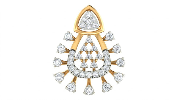 Classic Gold & Diamond Partywear Pendant Set KRC40724