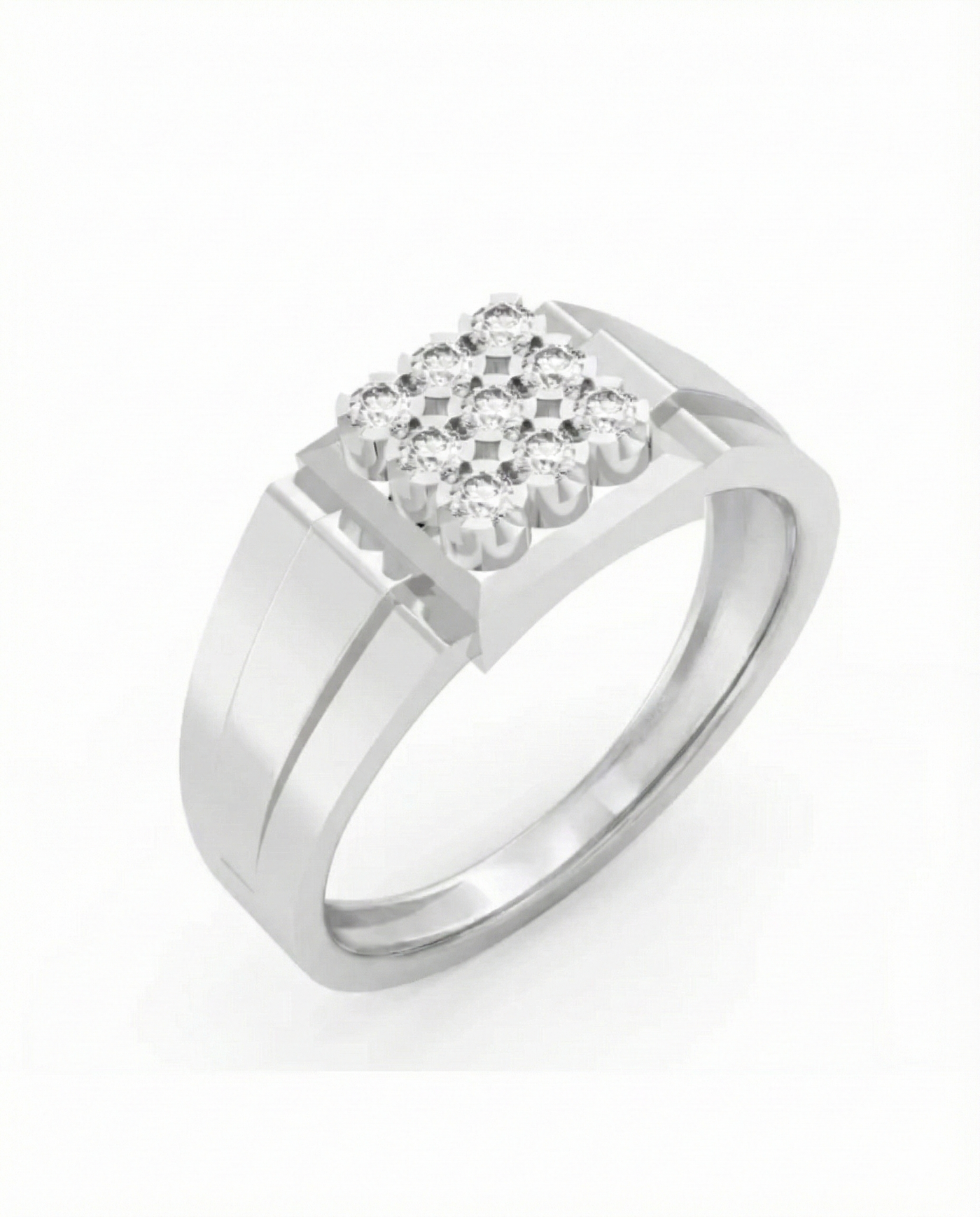 Gold & Diamond Band Ring For Men KRC20240