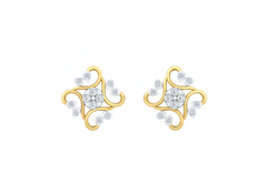 18K Gold & Diamond Women Stud Earring KRK40194E