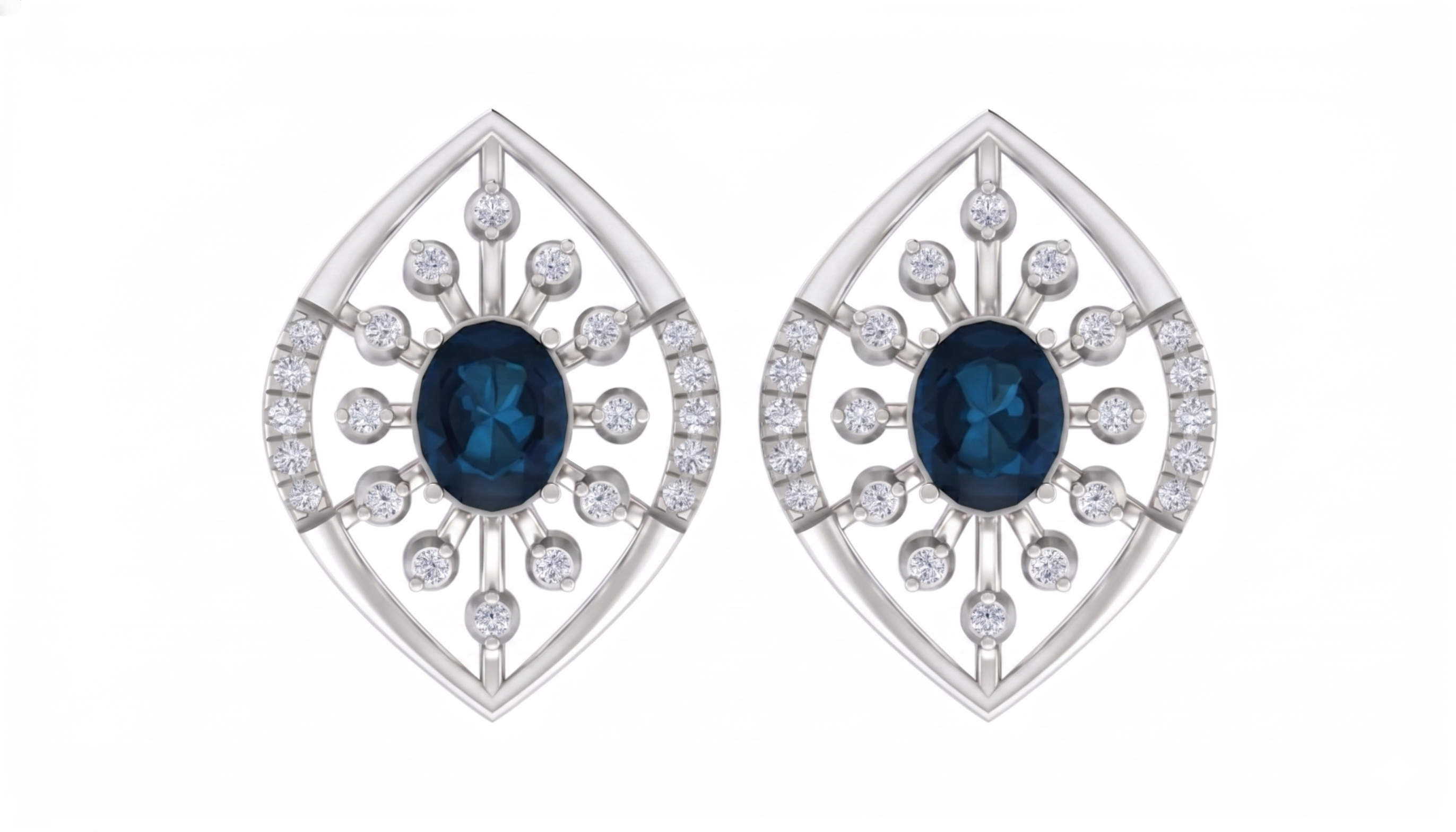 White Gold Diamond Earring | under 40k 