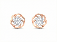 18K Gold & Diamond Women Stud Earring KRK40109E