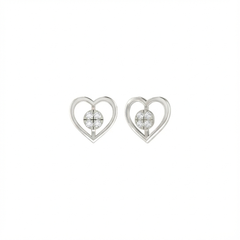 18K Gold & Diamond Stud Earring For Women PER-126