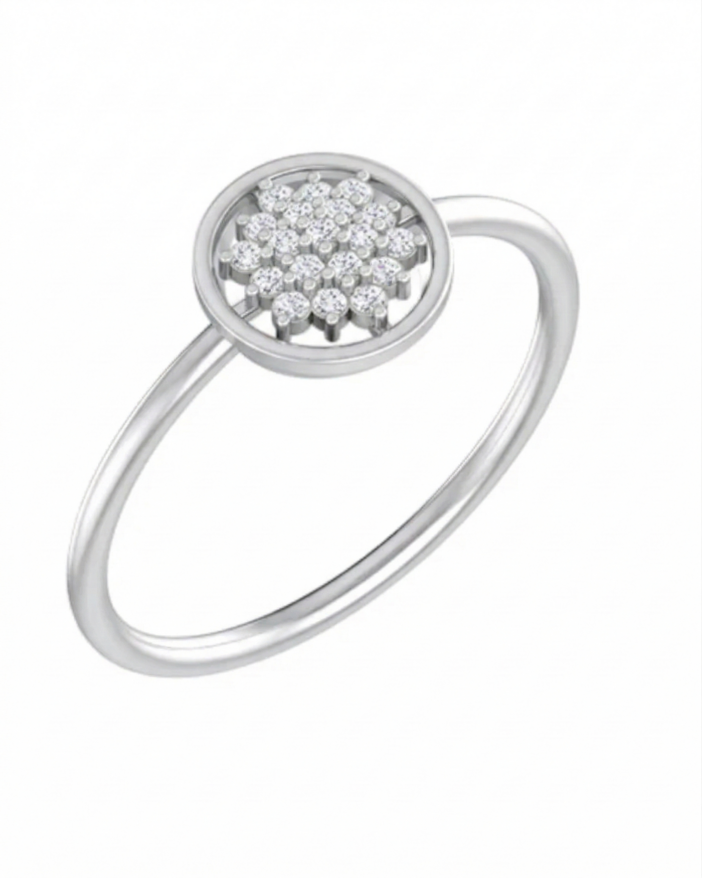 Gold & Diamond Floral Ring For Women KRB10083