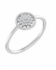 18K Gold & Diamond Dailywear Ring For Women KLR-191