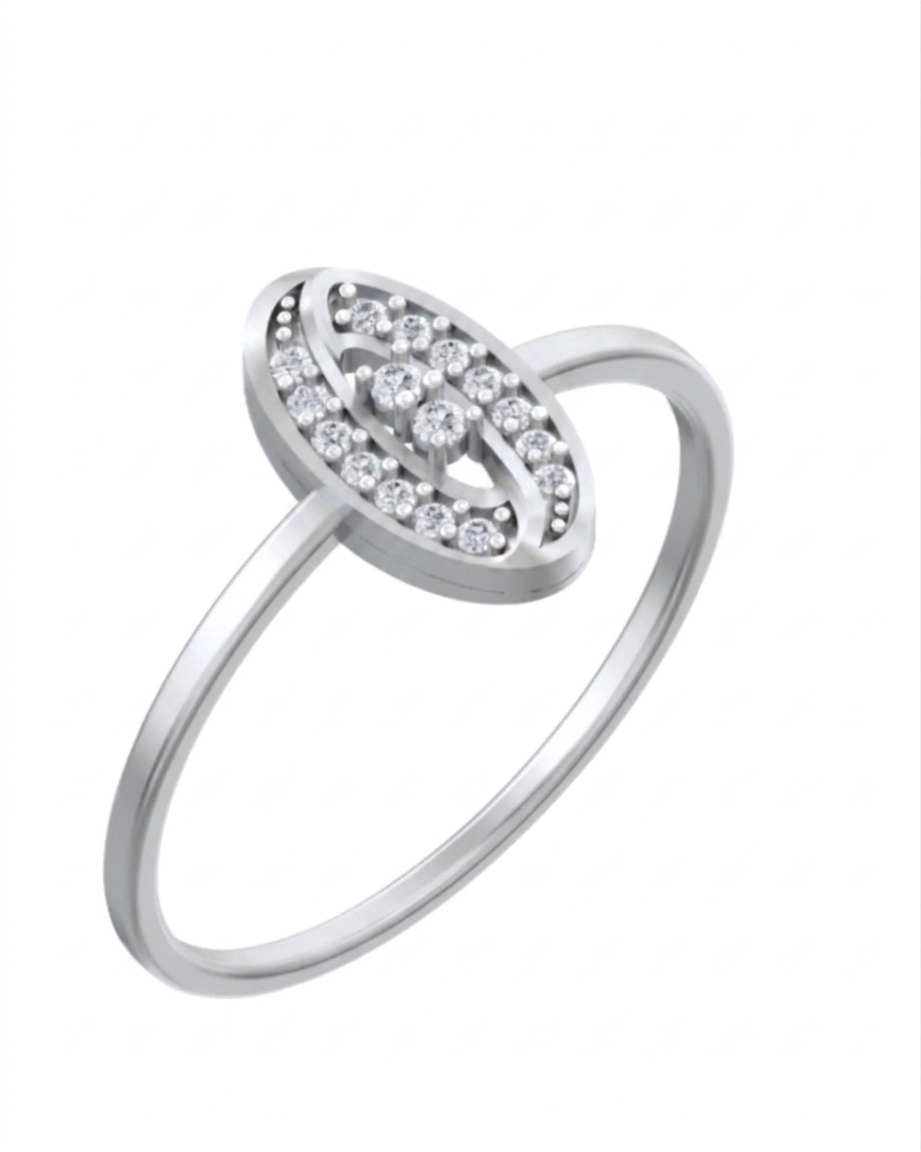 Gold & Diamond Dailywear Ring For Women KRC10386