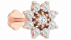 18K Gold & Diamond Stud Nose Pin KRA50066