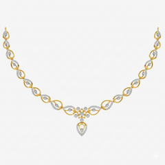 14K Gold & Diamond Dailywear Necklace Set KRH44036N
