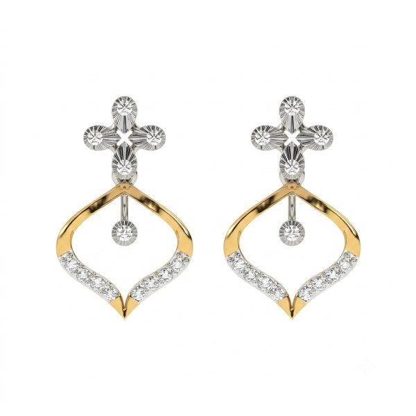 Gold & Diamond Women Drop Earring KRC60097E