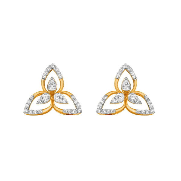 Gold & Diamond Floral Women Earring ES0149MYD0001