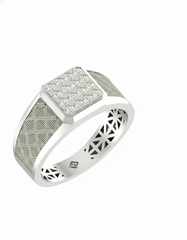 Gold & Diamond Engagement Ring For Men KRB20012