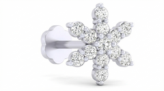 18K Gold & Diamond Stud Nose Pin KRA50112