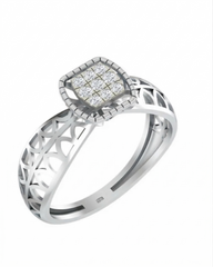 18K Gold & Diamond Engagement Ring For Women KLR-244