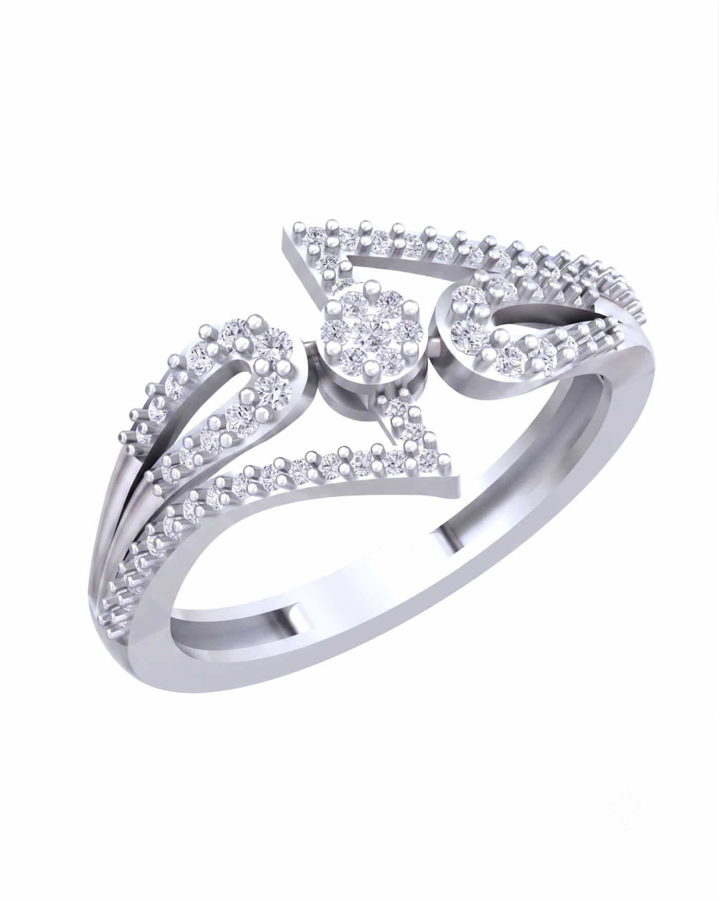 Gold & Diamond Engagement Ring For Women KRC10336