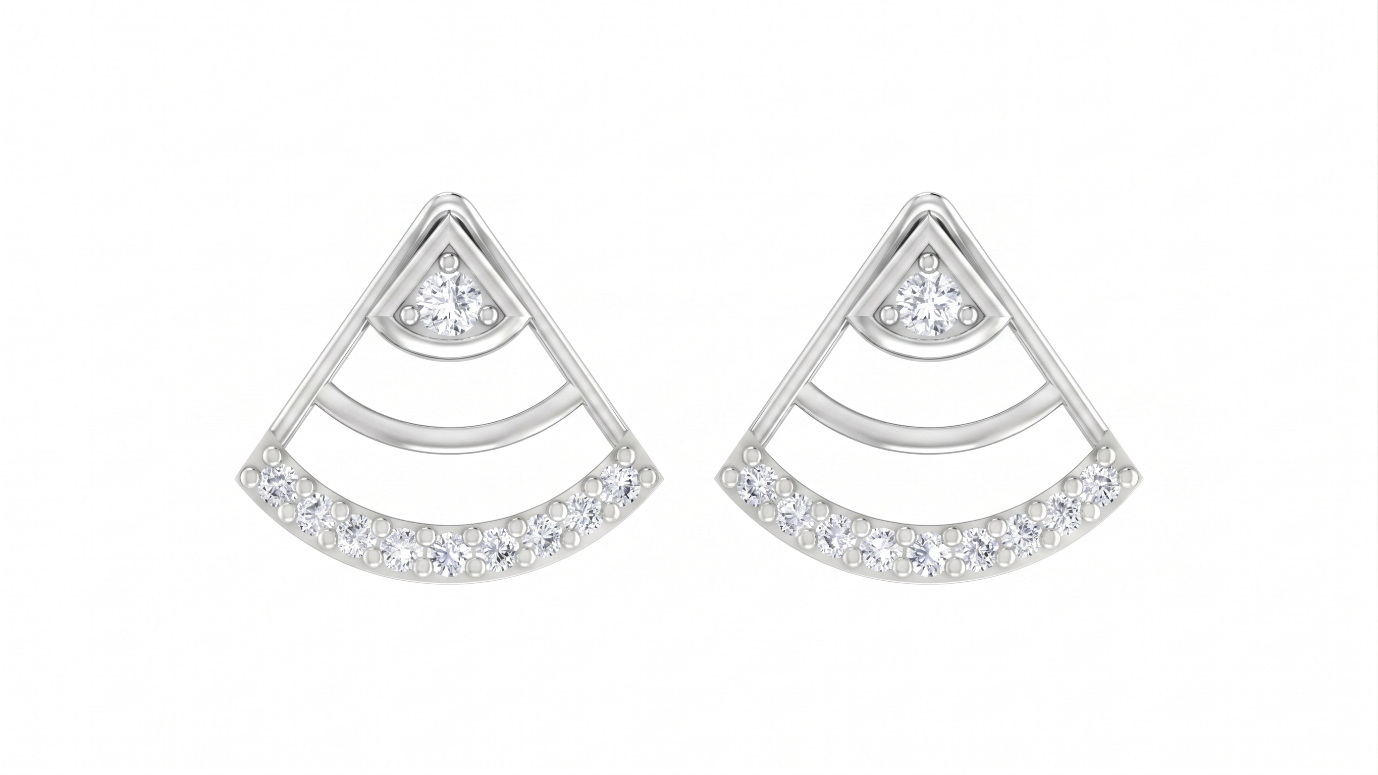 White Gold Diamond Earring | under 40k 