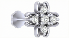 18K Gold & Diamond Stud Nose Pin KRA50034