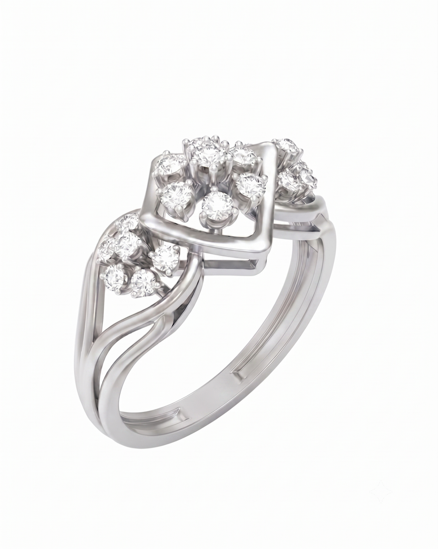 Gold & Diamond Engagement Ring For Women KRC10906