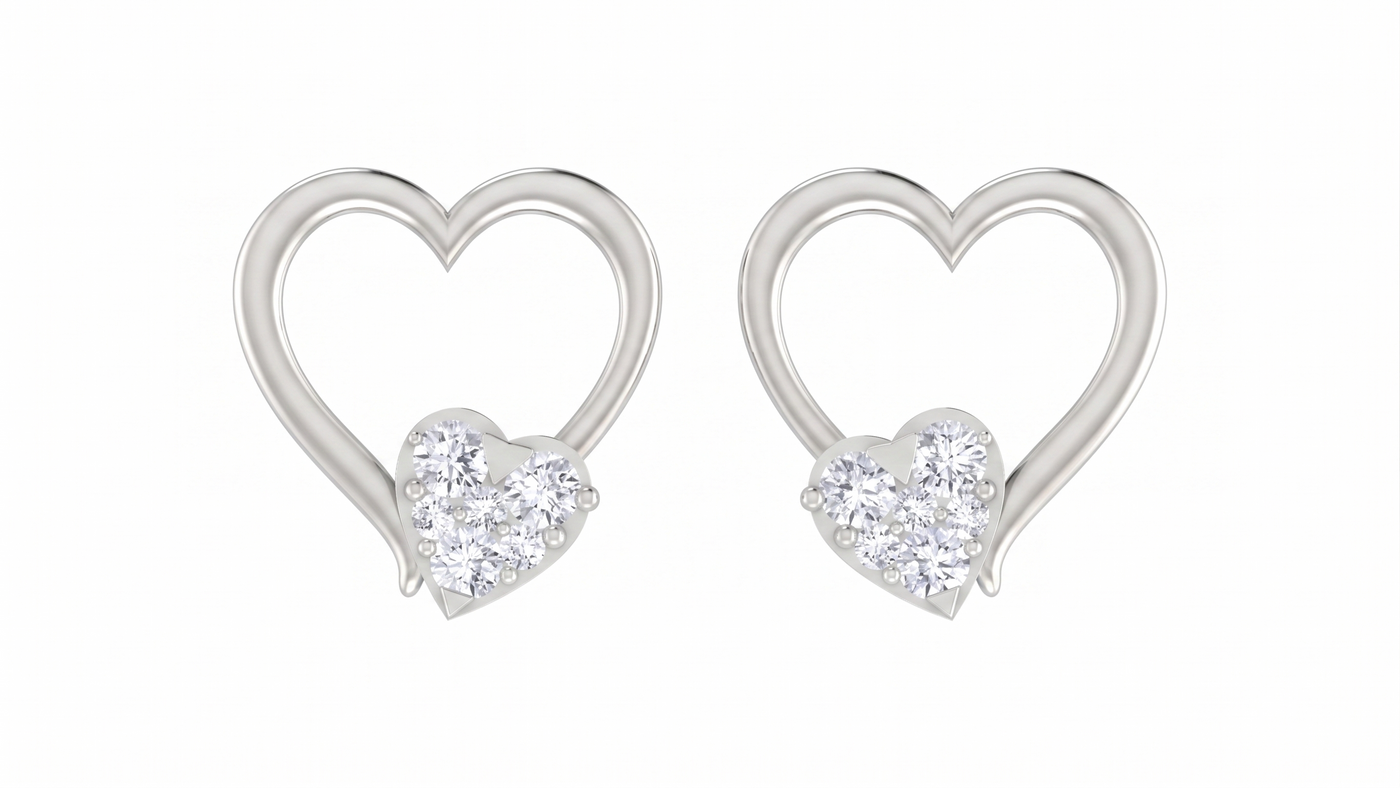 White Gold Diamond Earring | under 40k 