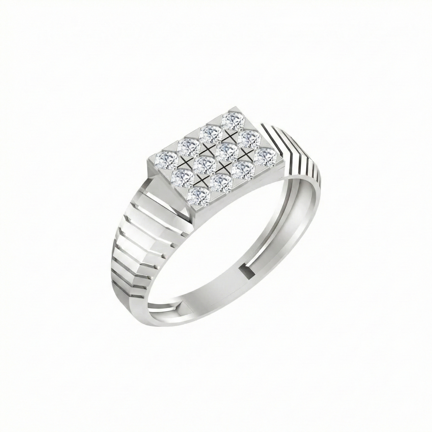 Gold & Diamond Engagement Ring For Men KRB20010